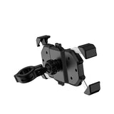 Waterproof Universal Adjustable Stainless Steel Motorcycle Phone Mount Holder Handlebar Rear-View Mirror Mounted 360 Rotation