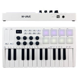 M-VAVE 25-Key Control Mini USB Keyboard MIDI Controller with 25 Velocity Sensitive Keys RGB Backlit Pads 8 Knobs