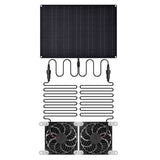 15W Waterproof Solar-Powered Dual Exhaust Fans for Ventilation