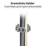 Drumsticks Drumstick Grabber Stick Brush Holder Anti-slip Rubber Drum Rod Holds up to 4 Pairs