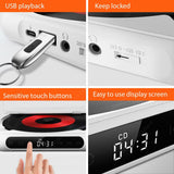 Portable 1200MAh Battery Stereo HIFI Music CD Player A-B Repeat Bluetooth Speaker Walkman Memory Function for Home Car