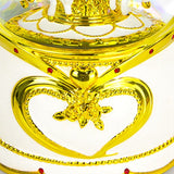 Gold Music Resin Crafts Ornaments Hundred Tone Birthday Gift Wind-Up Box 1 Piece