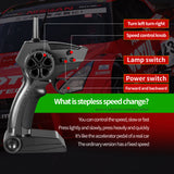 2024 Upgraded Half-scale Racing 4×4 Infinitely Variable Speed 4WD Remote Control Children’s Car Toy Gift