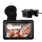 Mirror1080P Monitor Camera Baby Car Mirror with 4.3'' IPS Screen Night Vision Function Adjustable Wide