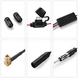 DAB/FM/AM 12V Active Gain FM Car Radio Antenna Signal Amplifier