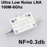 100Mhz-6GHZ 20DB Ultra Low Noise LNA NF=0.3 Drive Signal Receiver System RF POWER Amplifier FM Radio VHF UHF S L C