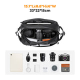 Sg Shockproof Photography Messenger Bag Crossbody Camera Shoulder Bag+Tripod Holder Removable Divider