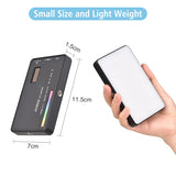 Andoer W140 RGB LED Video Fill Light Portable CRI95+ 2500K-9000K Dimmable 20 Lighting Effects for Vlog Live Streaming