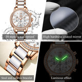 Simple Rhinestone Quartz Watch Waterproof Women's Watch