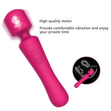 silicone massage stick usb charging red vibrators 10 frequency earthquake massager
