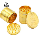 40mm 4-Layer Zinc Alloy Herbal Grinders for Smoking Metal Cutting Pipe Accessories Tobacco Pipes Herb Mills