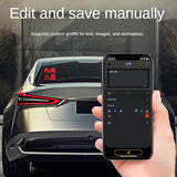 HD 64X64 Screen On Car Color Lighting Show Expression LED Display Panel Support Bluetooth APP Remote Control Durable