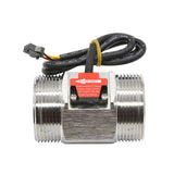 304 Stainless Steel Sensor 1.5/ 2 Inch DN40 DN50 Large Diameter Water Hall Turbine w Meter