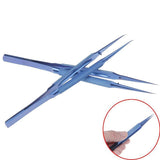 2 Piece Maintenance Tool Of Titanium Alloy Tweezers Machine 0.15Mm Demagnetization Of Sharp-Pointed Straight Bending Tweezers