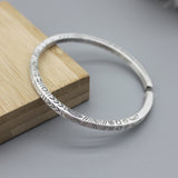 Men's And Women's Retro Totem Ethnic Style Silver Bracelet