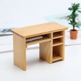 1:12 Miniature Small Computer Desk Furniture Model With Mouse And Keyboard Models Dollhouse Accessories