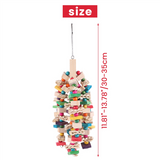 Chewing - Parrot Blocks Knots Tearing Bird Cage Bite Toy For African Grey aws atoos