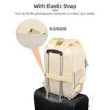 Waterproof Bag Photography Backpack Large Capacity Camera Case with Tripod Holder 15.6Inch Laptop for Women Men
