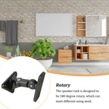 1 Pair Stainless Steel Speaker Mount Heavy Duty Music Player Rack Accessories