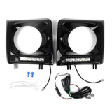 Car Head Light Bezel Grille LED Daytime Running Light for W463 G63 1990-2018 Black bs