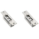2X Electric Door Adjustable Lock-Tongue Secure Electric Strike Lock Double Unlock Mode NC/NO 12V Acc