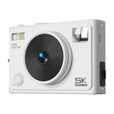 (White) Compactly 64MP Digital Camera with Beauty Filter and Large Flash for Social Media Enthusiasts Fashion Travel Creators  White