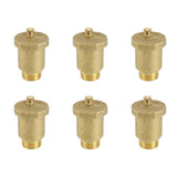 6X Brass Automatic Air Vent Valve 3/4 Inch Male Thread for Solar Water Heater Pressure Relief Valve