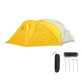 (Yellow) Watertight Camp Tent for Outdoor Camping Includes Screen Porch and Breathable Hole, Family Camping Tent Easy to Setups  Yellow