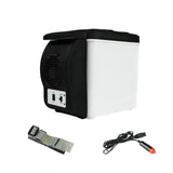 Portable 6 Liter Electric Cooling Double Temperature Control Lightweight Vehicle Refrigerator Upgrades for Car Trucks RVs