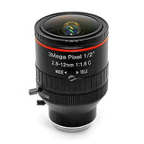 3Mega Pixel F1.6 HD 2.8-12Mm Zoom Lens C Mount Manual Varifocal Focal IR 1/2 Inch 1:1.6 For Security CCTV IP Camera