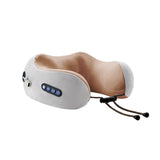 New Type Inflatable Microcurrent Electric Neck Heating Massage U Shape Massage Pillows With Battery Operated