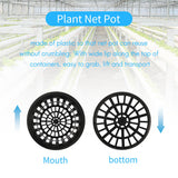 15 Pack 4 Inch Cups Slotted Mesh Wide Lip Filter Plant Net Pot Bucket Basket for Hydroponics