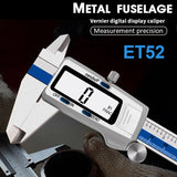 0-150mm Electronic Digital Stainless Steel Slide Caliper Measuring Tool Large LCD Screen 3 Measurement Units Switchable