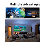 School Season Multi-Functional Classroom Mini Projector Easy Carrying With AU Plug,Black-White