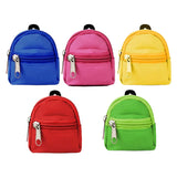 Miniature Bag 5Pcs Cute Zipper Backpack Doll Accessories For 15-30Cm Dolls,Dollhouse School Supplies