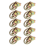 10pcs Tie Down Anchors Rings E Track Accessories for Trailers Trucks Van Pickups