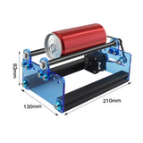 Laser Roller for Cylindrical Objects with 360° Rotating Axis 5 Angle Adjustments Engraving