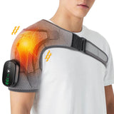 Electric Heating Belt Vibration Shoulder Massage Pad Support Brace Arthritis Joint Pain Relief Health Care