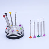 Stainless Steel Watchmaker Screwdriver Set 10PCS plus 20pcs Blades Watch Repair Glasses tools