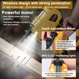 Cordless Electric Nail Gun for Straight/N-shape Nails. With Pure Copper Motor. Woodworking Universal DIY Tool. For Battery.