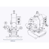 Pneumatic High Speed hine Automatic Imprint Indentation Leather Paper Stamping