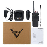 RETEVIS RB23 Black GMRS Handheld Radio [5W/IP67 Waterproof]