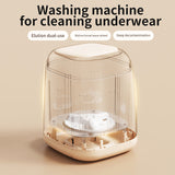 Portable Mini Electric Underwear Washing Machine - Dual-Use for Travel and Small Households