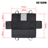Car Seat Cover Trunk Protector Mattress Cat Dog Cushion Pet Travel Carrier Waterproof Car Rear Back Mat For Dogs