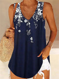 Fashion Pullover Sleeveless Printed Vest