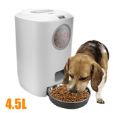 Pet  Food Feeders Food Dispenser 4.5L With Voice Record Pet Bowl Automatic Dog Cat Food Container Auto Cat LCD Screen Timer