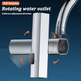 Waterfall Kitchen Faucet Sprayer Head Replacement Waterfall Kitchen Sink 3 Spray Modes ABS Swivel