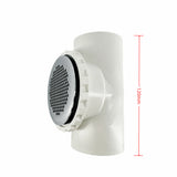 70mm 50mm Ultra-thin Dot Three-way Water Brass Cover PVC Body Bathtub Backwater Suction Drainer