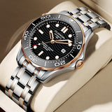 GUANQIN Mechanical Luxury 100M Waterproof Man watch Ceramics Bezel Luminous Sapphire glass Men's watches Stainless steel Watch