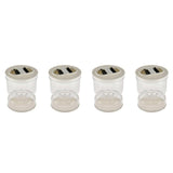 4X Jar Dry and Wet Dispenser and Olives Hourglass Jar Container for Home Kitchen Separator Organizer